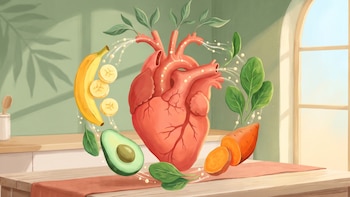 Los alimentos con potasio que pueden ayudar a controlar la presión arterial y reducir el efecto del sodio