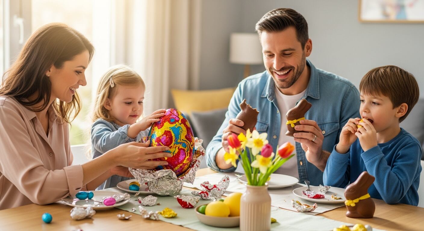 Costumbres como el intercambio de huevos decorados y las reuniones familiares enriquecen la celebración de Pascua en numerosas culturas (Imagen Ilustrativa Infobae)