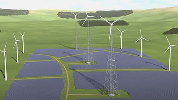 Alemania instala una turbina eólica