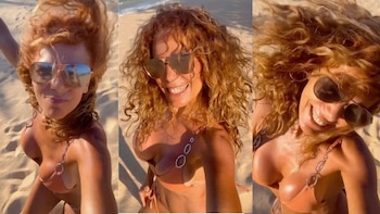 Desde sus vacaciones en Brasil,