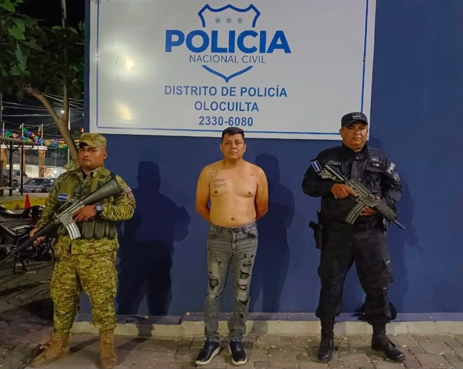 Las autoridades identificaron a Douglas Ernesto Vides García como presunto palabrero de la pandilla 18 Sureños. (Foto cortesía PNC)