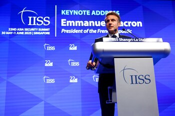 El presidente francés Emmanuel Macron