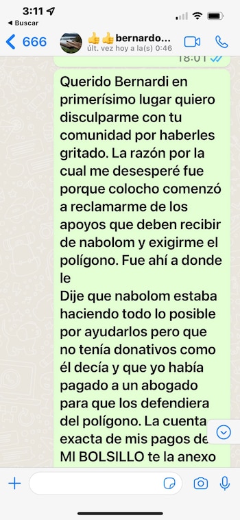 La conversación de la diputada