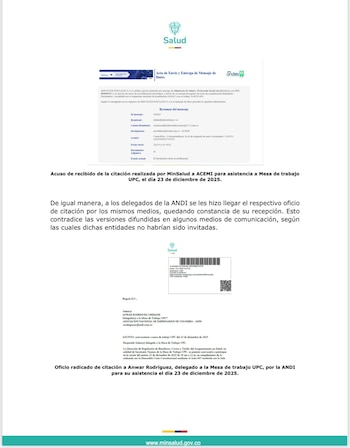 El Ministerio de Salud fue