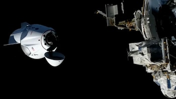 Crew 13 llegó a la Estación Espacial Internacional en 7 horas y 55 minutos, el menor tiempo para una nave estadounidense rumbo al laboratorio orbital (NASA)