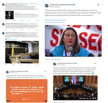La jurisdicción informó que 634 integrantes de la Fuerza Pública y sus familiares están acreditados como víctimas directas e indirectas en el macrocaso relacionado con la toma de rehenes - crédito @JEP_Colombia/X