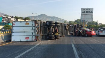 Una colisión entre un tráiler