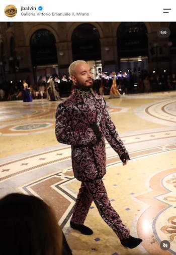 Dolce & Gabbana vistió a J Balvin con una propuesta inspirada en el Renacimiento y la Alta Moda - crédito @jbalvin / Instagram