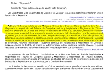 ¿Qué dice la Constitución sobre el tema? (Captura de pantalla)