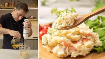 Jordi Roca, chef Michelin: “Las latas de moluscos en conserva quedan genial en esta ensaladilla con manzana, hinojo y lactonesa”