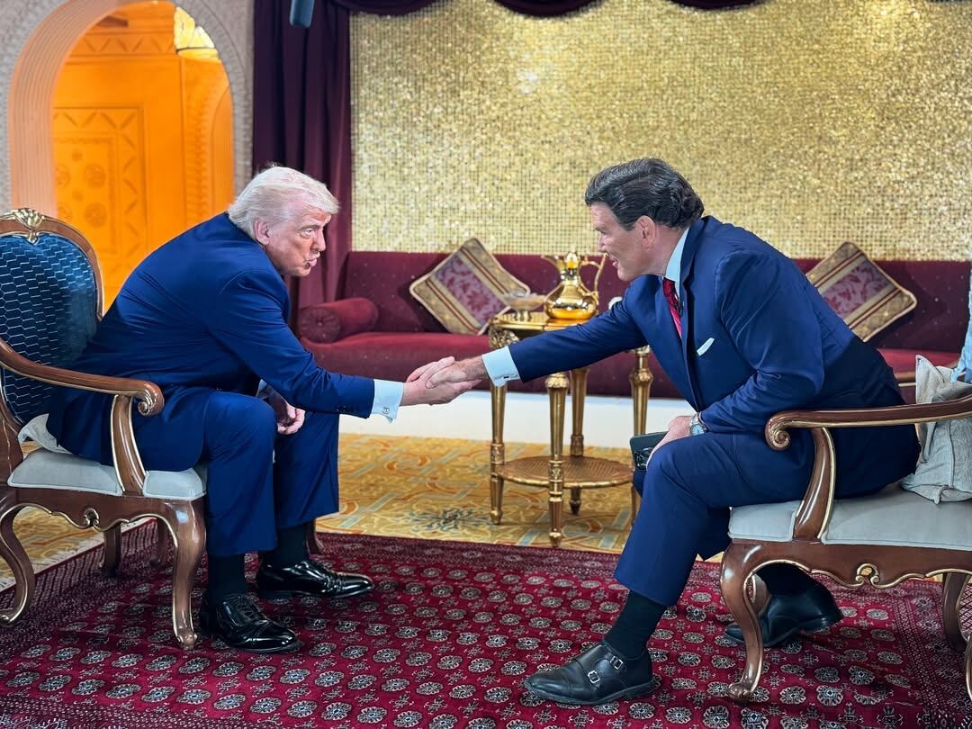 Donald Trump y Bret Baier durante una entrevista para Fox News, (Florida, Estados Unidos)