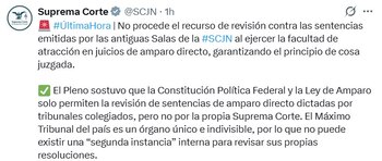 La Suprema Corte afirmó que