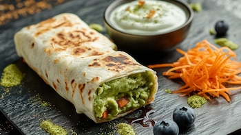 Burrito alto en proteína, una