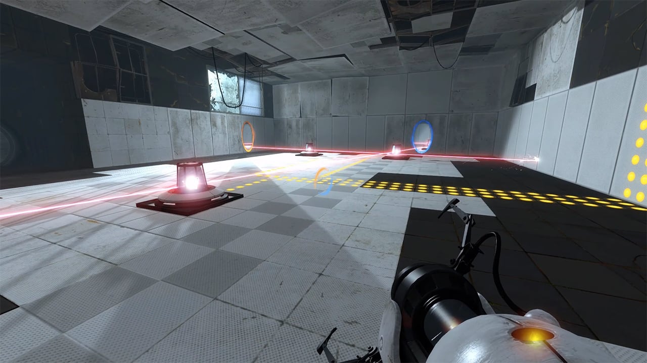 El videojuego de la imagen es Portal 2, desarrollado por Valve.