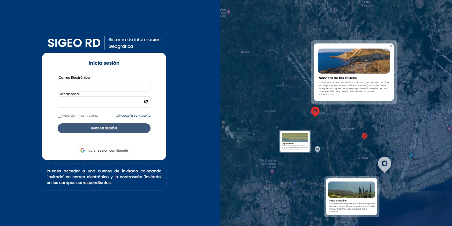 SIGEO RD es una plataforma digital del Ministerio de Medio Ambiente de la República Dominicana que permite visualizar, consultar y analizar más de 20 capas de información geográfica y ambiental en tiempo real. (Cortesía: SIGEO RD)