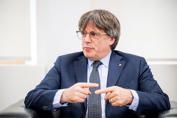 02/09/2025 El presidente de Junts per Catalunya, Carles Puigdemont, durante una reunión con el presidente de la Generalitat, a 2 de agosto de 2025, en Bruselas (Bélgica). Illa, quién ha promovido la reunión, ha remarcado su intención de tenerla con la voluntad de mandar un mensaje de diálogo, además ayer 1 de septiembre, lamentó no poder recibir al expresidente catalán en el Palau de la Generalitat al no aplicarse la ley de amnistía.
POLITICA
Jasper Jacobs / Europa Press