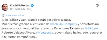 El periodista confirmó que ya fue resuelto el problema legal del su compañero.