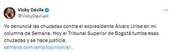 Vicky sobre decisión del Tribunal