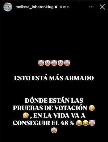 Historias de Melissa Lobatón Klug en Instagram