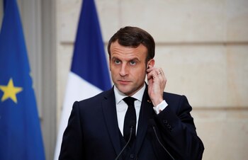 El presidente francés Emmanuel Macron