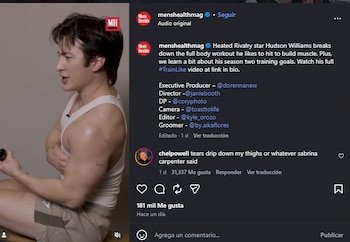 Hudson Williams compartió su rutina