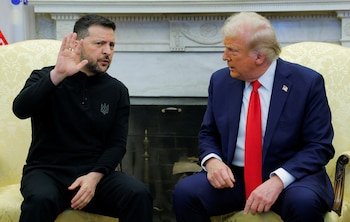 Volodimir Zelensky y Donald Trump