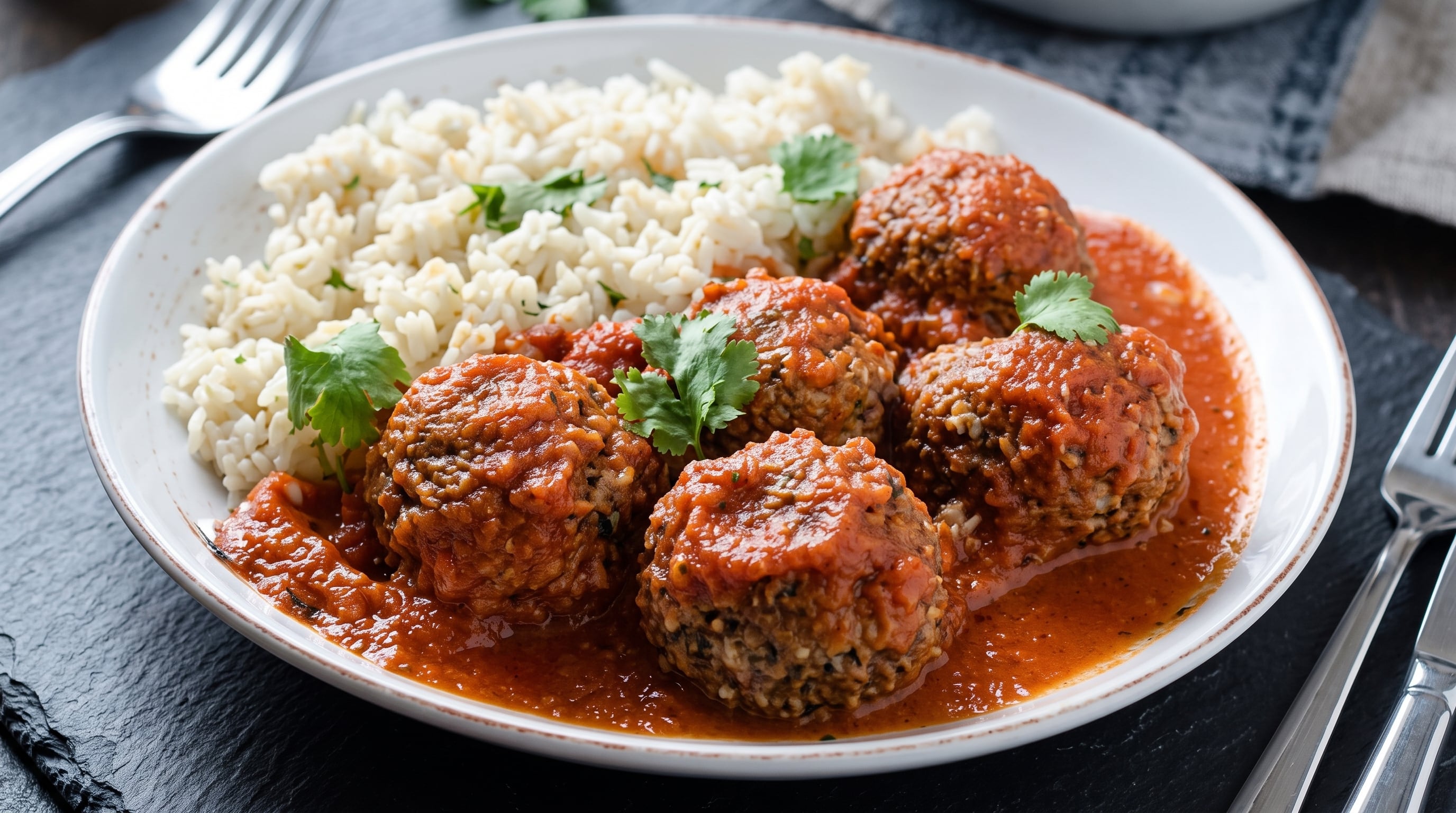 Los ingredientes de las albóndigas con arroz y salsa incluyen 750 gramos de carne picada, 250 gramos de arroz blanco y 400 gramos de salsa de tomate (Imagen Ilustrativa Infobae)