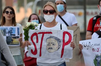 Los partidarios de la oposición