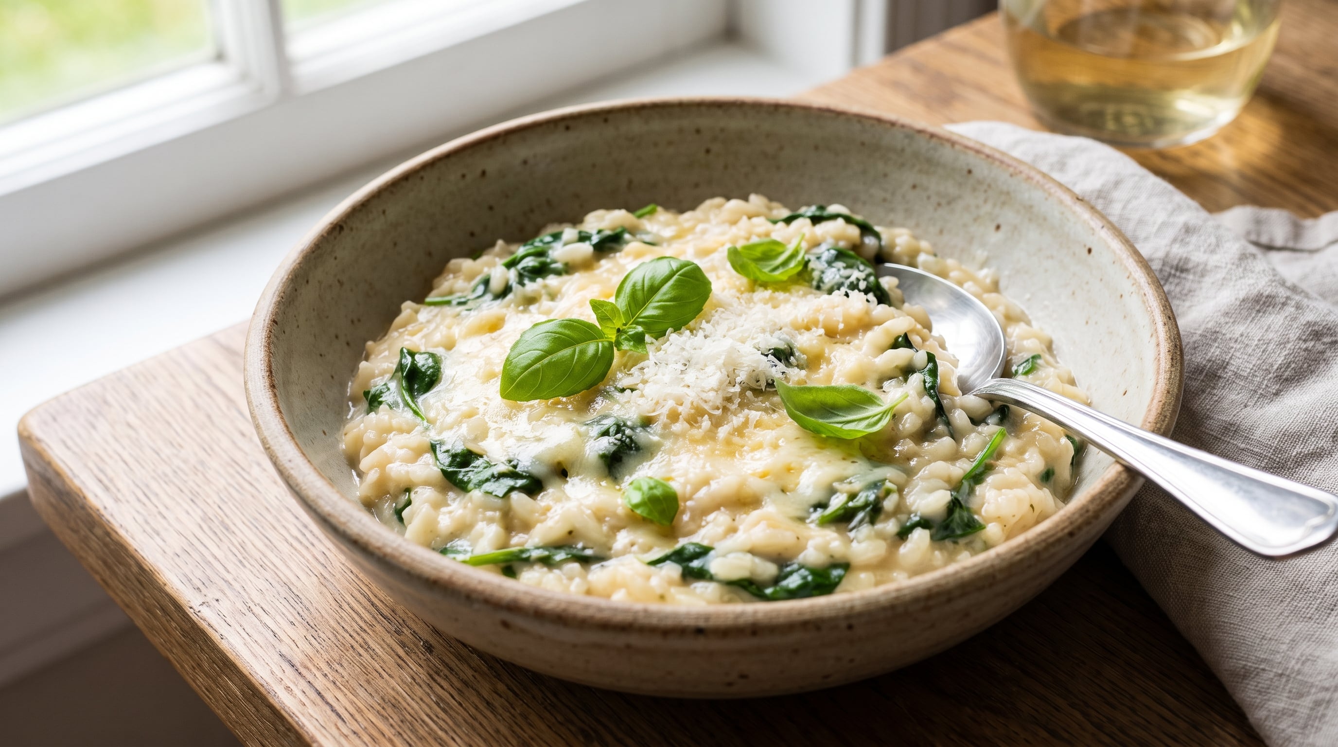 Risotto de queso y espinaca: una receta simple que rinde, alimenta y cuida el bolsillo