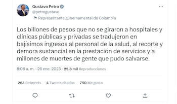 Presidente Petro se despacha contra