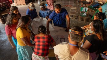 Indígenas siekopai de Ecuador y