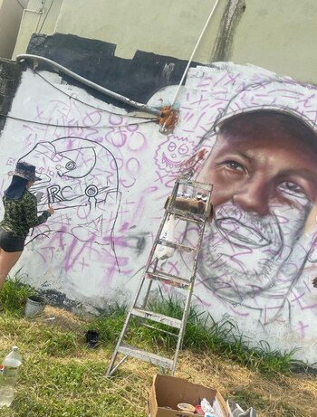 Dos jóvenes pintores dedicaron un