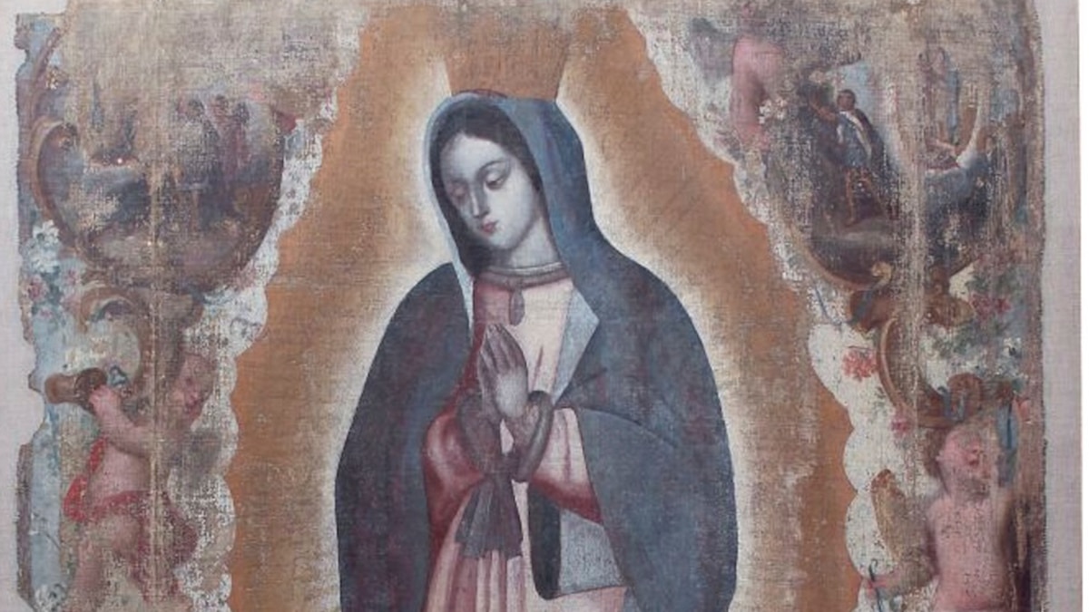 Milagro” en Baja California Sur: el INAH rescata imagen de la Virgen de Guadalupe de hace más de 300 años - Infobae