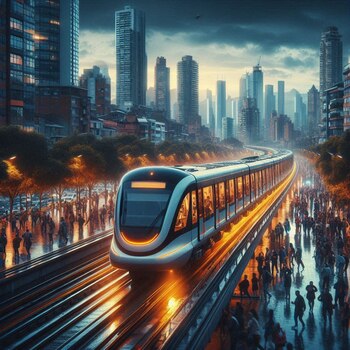 La inteligencia artificial cree que Bogotá tendrá mejores sistemas de transporte. (Copilot)