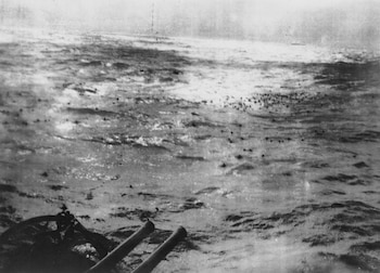 Los marineros del acorazado alemán