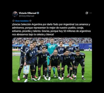 Los mensajes del arco político tras la derrota de la selección argentina ante España en la final del Mundial