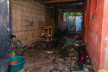 El incendio en una cohetería