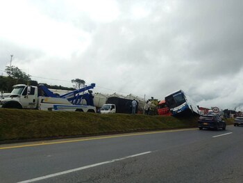 El accidente provocó molestias en