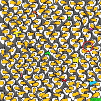 Acertijo visual del pingüino. (Foto: