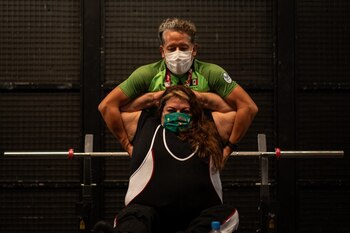 La atleta Perla Patricia se