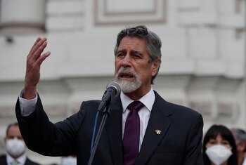 En la imagen, el presidente