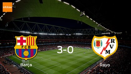 Barcelona suma tres puntos tras pasar por encima de Rayo Vallecano 3-0