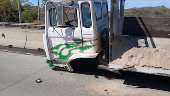 Camiones y motocicletas protagonizan accidentes