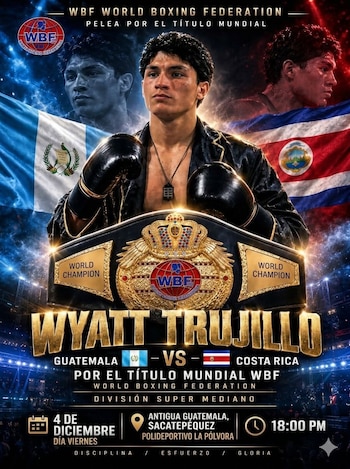 Wyatt Trujillo, boxeador guatemalteco, entrena en un gimnasio acondicionado en el garaje de su casa en Mixco con la meta de llegar a ser campeón mundial de peso supermediano.