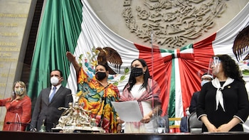 La diputada Sauri y la