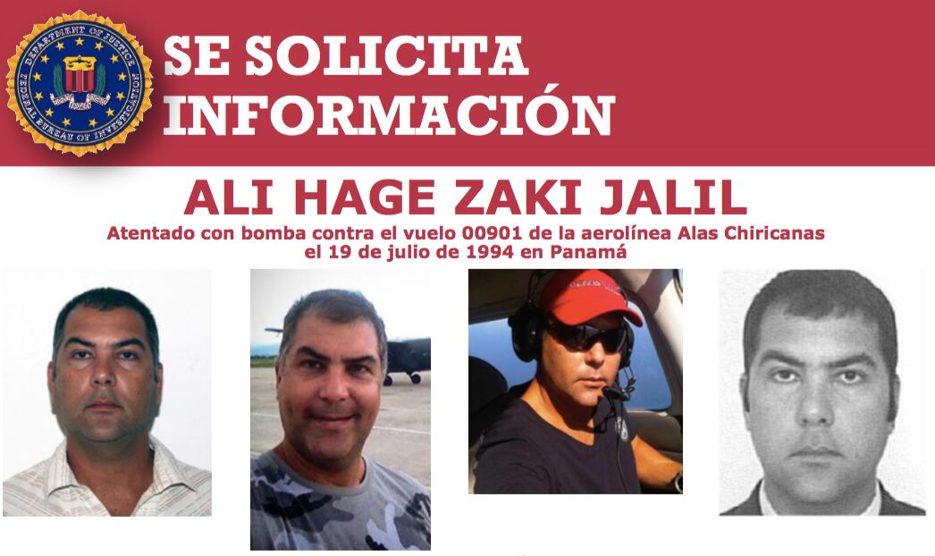 El FBI ofreció 5 millones para información que condujera a la captura de Ali Hage Zaki Jalil, un ciudadano de origen libanés, con ciudadanía venezolana.