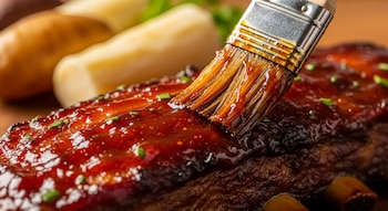 Las técnicas de cocción tradicional a fuego lento aseguran costillas suaves y jugosas, con toques de ajo, cebolla y especias locales - crédito Imagen Ilustrativa Infobae