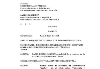 La denuncia abarca nuevos detalles