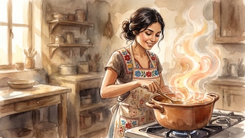 La sopa de verduras que el INSP señala como una de las preparaciones más completas nutricionalmente de la cocina mexicana