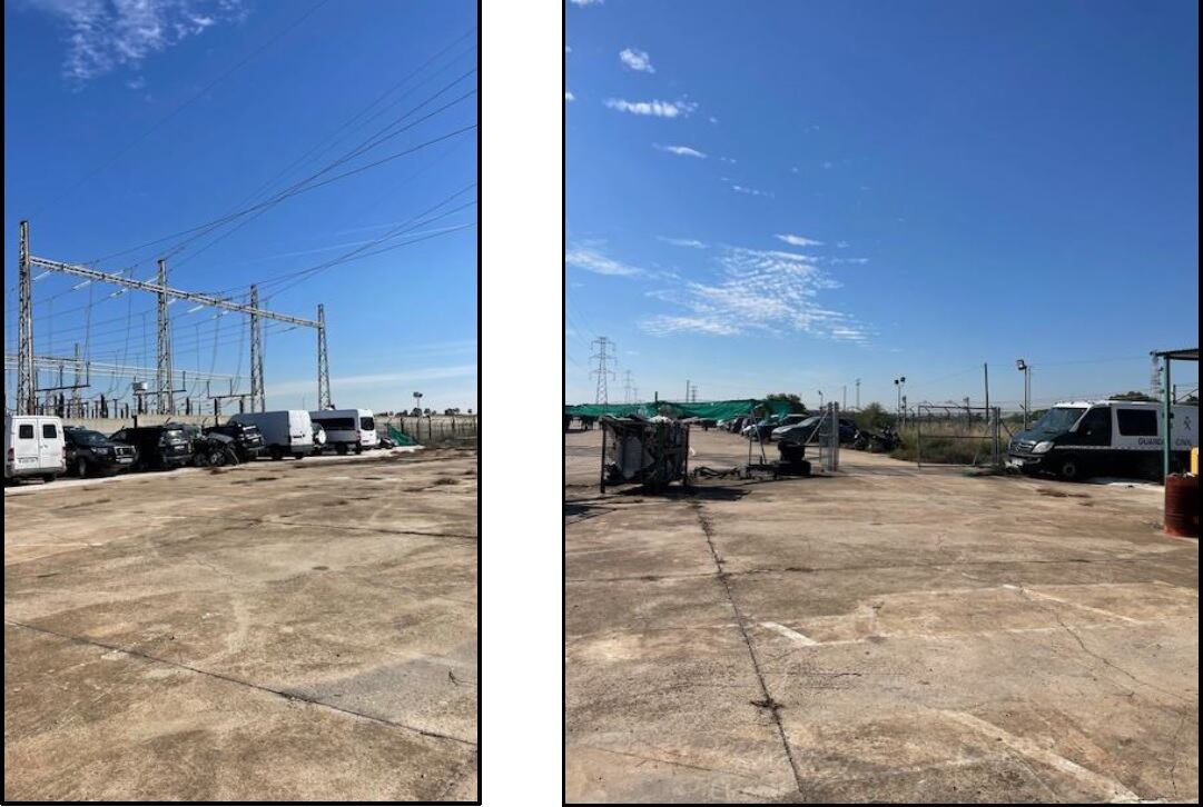 Lugar elegido en la comandancia de la Guardia Civil de Sevilla para construir el nuevo depósito de drogas
